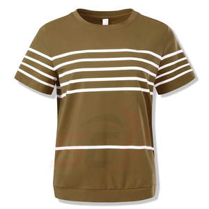 Camiseta de Verano de Manga Corta para Hombre, Diseño 2023, Alta Calidad, Venta al Por Mayor, Corte Ajustado, Tejida, 100% Algodón - Product Image 4