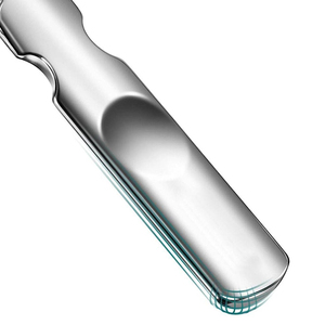 Lime à ongles professionnelle mini double face en acier inoxydable pour une mise en forme lisse des ongles naturels et artificiels - Product Image 2