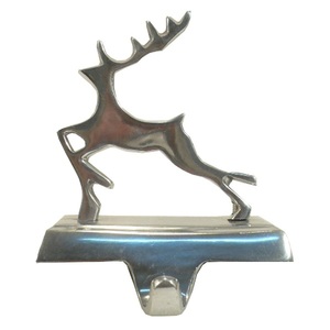 <b>Christmas</b> Tree Embossed Design Silver Metal <b>Stocking</b> <b>Holder</b> For <b>Christmas</b> Home Party Decorative - Product Image 6