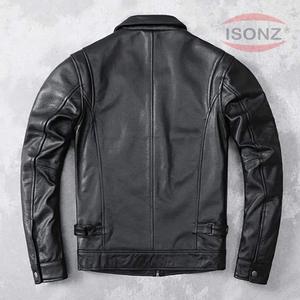 2024 Venta al por mayor de alta calidad logotipo personalizado impresión mejor diseño cómodo chaqueta de cuero para hombres en diferentes colores - Product Image 2