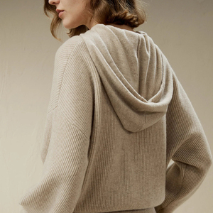 Vente en gros LOGO personnalisé sweat à capuche vierge respirant de haute qualité pour femmes en polaire douce avec fermeture éclair complète surdimensionné de haute qualité pour femmes à vendre - Product Image 4