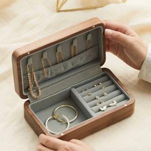 Wooden Jewellery Box Elegant Decorative Storage <b>Organizer</b> <b>for</b> Rings Earrings Necklaces Bracelets and Trinkets From India - Product Image 2