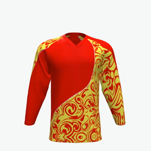 Diseño personalizado Ropa de hockey Uniforme Entrenamiento Jersey de hockey sobre hielo con logotipo del equipo Bordado Deportes cosidos - Product Image 4