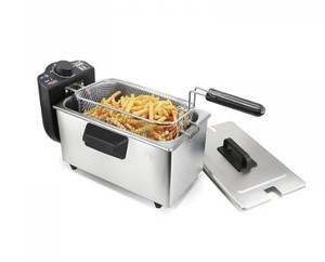 Friggitrice ad olio in acciaio inox 2000W 3 L (HaegerDF-3SS.020A) - Product Image 1