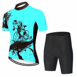 Lightweight Cycling Uniform With Padded Shorts Breathable Quick Dry <b>Fabric</b> Reflective Design Comfortable For Men And Women - Product Image 5