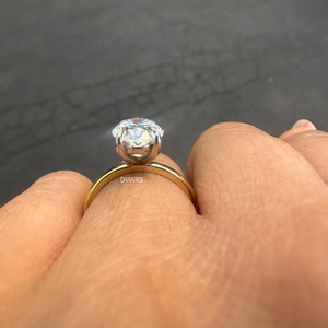 Anillo de diamante cultivado en laboratorio de corte ovalado de lujo para mujer, compromiso, boda, joyería fina, regalo nupcial, anillo de diseñador - Product Image 5