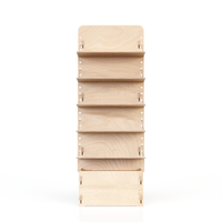 Étagère de supermarché en bois réglable, personnalisable avec logo, double face, légère, écologique, portable, facile à assembler
