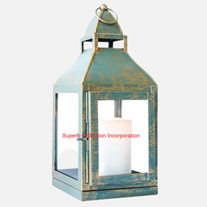 Candelabro de linterna de Metal negro elegante con mango para decoración del hogar interior y exterior bodas fiesta estilo clásico linterna de hierro - Product Image 4