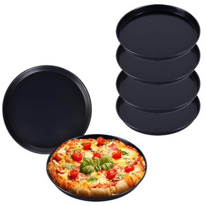 Juego de 6 Sartenes para pizza azules antiadherentes Ø 32 cm sin BPA hechas a mano en Italia - Product Image 1