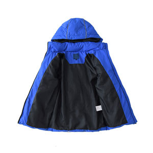 Men's Winter Waterproof <b>Quilted</b> Jacket Stand Collar Padded Polyester Bubble Coat for Outdoor Use - Product Image 1