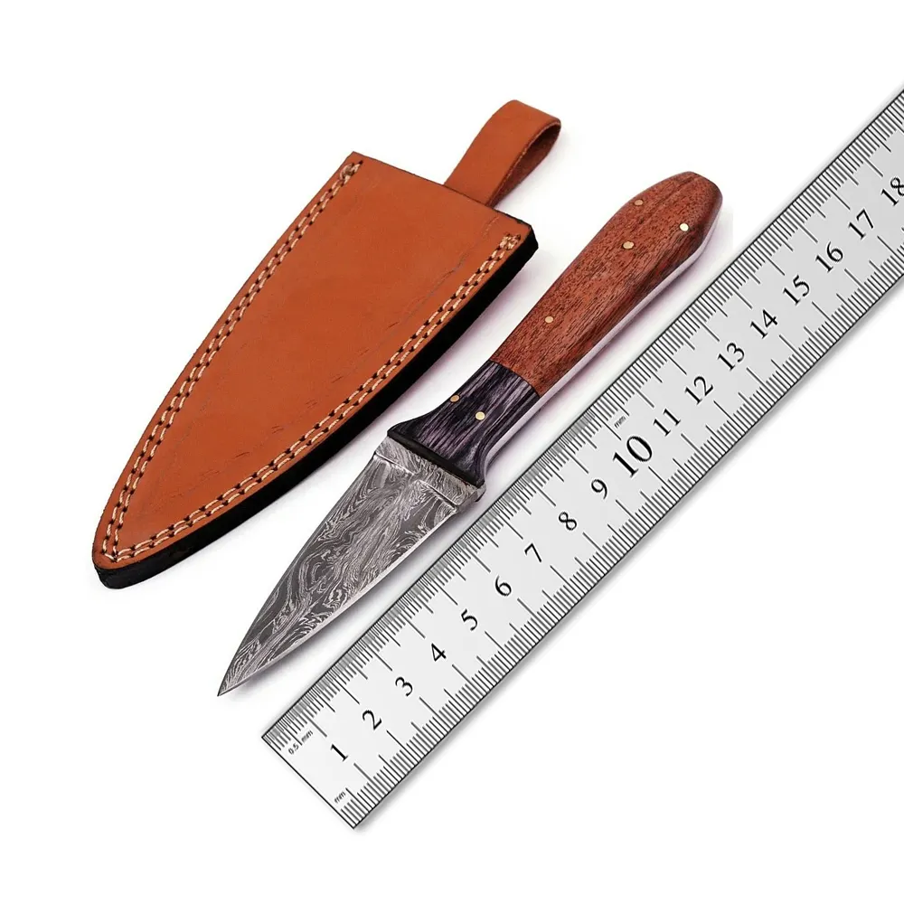 Handgemachtes hochwertiges Damaskus Stahl Camping messer Outdoor Sharp Blade Mehrfach verwendung mit Harz griff