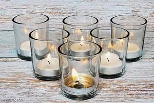 India <b>Glass</b> Votive Tealight Candle Holders - Living Room <b>Side</b> <b>Table</b> Home Decoration - Product Image 3