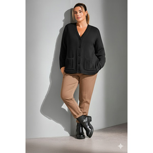 แจ็กเก็ตเสื้อถักมีโครงขนาดพิเศษ - Product Image 6