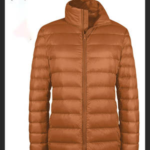 เสื้อแจ็กเก็ตขนเป็ดของผู้หญิงเสื้อแจ็คเก็ตขนเป็ดแบบสตรีทแวร์สำหรับผู้ใหญ่ระบายอากาศได้ดีโลโก้ออกแบบได้ตามต้องการ - Product Image 4