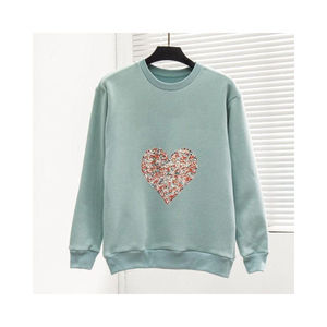 Sudadera de Felpa para Mujer, 350G, Gruesa, Holgada, Manga Larga, Cuello Redondo, con Logotipo Personalizado, para Gimnasio - Product Image 1