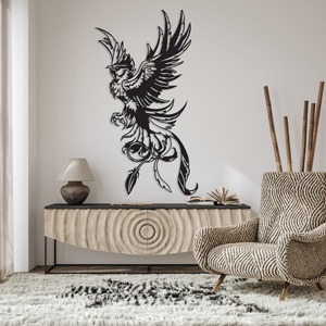 Décoration murale géométrique en métal Sculpture moderne en fer faite à la main Accent décoratif élégant pour la maison et le bureau - Product Image 3