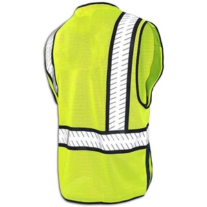 <b>Fluorescent</b> Reflective Vest for Night Work Polyester Material for Road Construction Crews Enhanced Visibility and Safety - Product Image 5