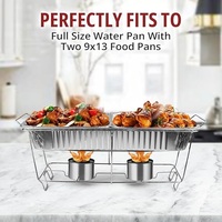 Support de buffet pliable en acier inoxydable avec grille métallique, cadre chromé intégré, à un seul niveau, pour événements commerciaux et fêtes à domicile