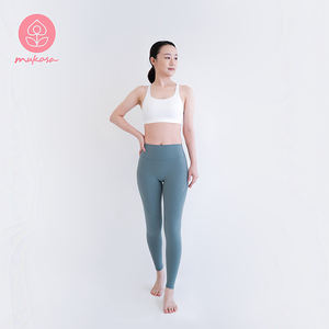 Ligne Slim solide Yoga pantalon Mukasa Fitness femmes personnalisé respirant séchage rapide Scrunch sport soutien-gorge Leggings ensembles automatisé - Product Image 1