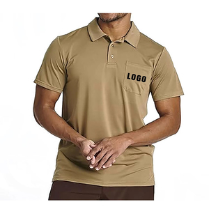 Camisetas Polo de Moda para Hombre, Ajustadas, con Logotipo Personalizado, Transpirables, Casuales, de Estilo Sólido, de Manga Corta, Tejidas, Suaves, de Bambú - Product Image 6
