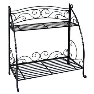 3-Tier Black Large Galvanized Manufacturing Flower Plant Display Stand Rack Outdoor Garden Planter Railing Bracket & <b>Pot</b> <b>Holder</b> - Product Image 5