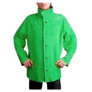 Veste de soudage Fabricant OEM ODM de vêtements en cuir résistant aux flammes Veste de soudage de qualité d'exportation pour soudeurs - Product Image 4
