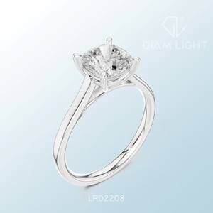 Brilliant Sparkle Timeless Jewelry Designed Elegance Ideal For Celebrations And Love Solitaire <b>Ring</b> Custom <b>Cushion</b> Cut Gemstone - Product Image 6