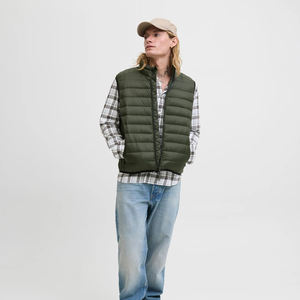 Chaleco Acolchado Ligero para Hombre, Chaqueta de Invierno Económica, Chaleco Informal Ligero para Exteriores, Chaleco Plegable - Product Image 6