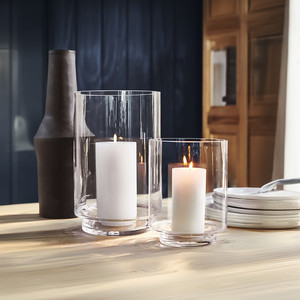 VHV4307 - Taylor Raised Hurricane Pillar Candle Holder / <b>Vase</b> - 6.6 - Product Image 4