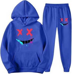 Conjunto completo de chándal deportivo de talla grande para hombre y mujer con cordón 100% algodón para invierno - Product Image 2