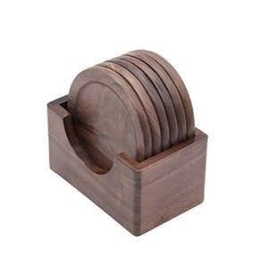 Luxury Wooden coaster for Home Premium Quality Wooden Set of 4 Decorative Customized logo Print - Product Image 4