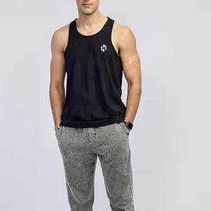 Débardeur de vêtements de sport en tricot de style décontracté évacuant rapidement la transpiration et extensible pour les entraînements intenses - Product Image 2