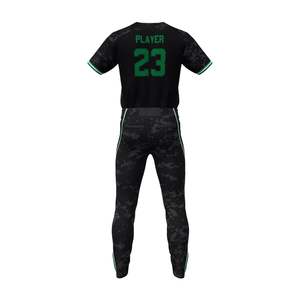 Qualité supérieure Imprimé Personnalisé Nom D'équipe Numéro Séchage Rapide Évacuation De L'humidité Respirant Collège Baseball Uniformes Ensembles - Product Image 3