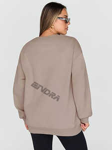 Sudadera con Capucha para Mujer, Diseño Personalizado OEM, Estilo Urbano Invernal, Felpa, Algodón, Nailon, Ecológica, Talla Grande, Estampada, Tejida, Cómoda - Product Image 5