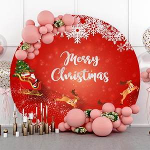 Jupe de sapin de Noël simple, couleur unie, ronde, en tissu doux pour couvrir la base du sapin de Noël, décoration festive pour la maison - Product Image 2