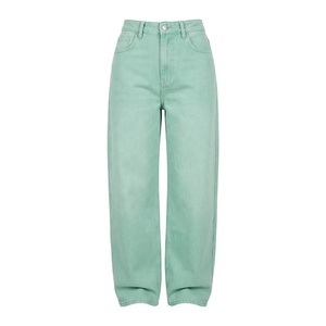 Jeans de mezclilla de pierna acampanada personalizados para mujer, jeans de mezclilla de lavado oscuro para mujer, jeans para mayoristas de moda - Product Image 2