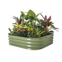 Jardinières artificielles modernes, durables, écologiques, en métal noir thermolaqué, de forme personnalisée, grande taille, pour la maison et le jardin – Vente chaude