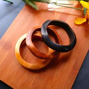 PRODUCTOS Diseño Brazalete y pulsera de madera Tamaño personalizado Pulseras de madera Brazalete Hecho a mano Flor Brazalete de madera Brazalete - Product Image 6