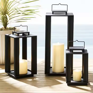 Linterna de vela de Metal de hierro de diseño más vendido, exportador al por mayor, linterna de vela de Metal de decoración antigua para el hogar por decor IMPEX - Product Image 4