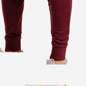 2024 hommes décontracté Sport Joggers poids lourd coton polaire pantalons de survêtement taille élastique taille moyenne haute qualité tissu PU matériel - Product Image 5