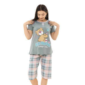 Ensemble t-shirt et short pour femmes de qualité fournisseur fiable de vêtements d'intérieur à vendre - Product Image 1