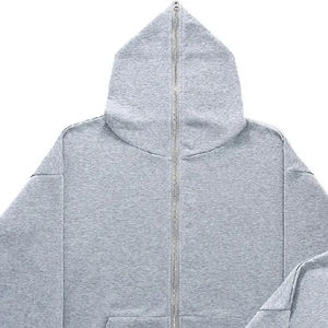 2025 nouveaux sweats à capuche zippés personnalisés hommes femmes sweat imprimé concevoir votre propre Logo/motif Streetwear sweat à capuche zippé basiques sweat à capuche - Product Image 5