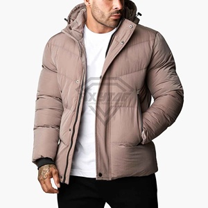 Chaquetas de Invierno Acolchadas para Hombre, Estilo Urbano, Chaqueta Impermeable con Plumón, Chaqueta Abrigada, Chaqueta de Burbujas Brillante, Personalizable - Product Image 1