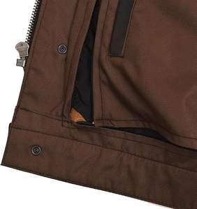 Gilet de moto classique à double fermeture en cuir noir de qualité supérieure pour hommes-Gilet de moto grande taille avec logo personnalisé - Product Image 4