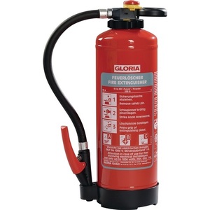 Extintor de Incendios Recargable GLORIA de 6 kg, Clase A 43 A 233 B C, con Soporte de Pared - Product Image 1