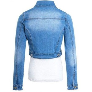 Veste en jean à double ombrage anti-rides Durable stuff Veste en jean respirante anti-boulochage pour un usage décontracté pour les femmes - Product Image 5