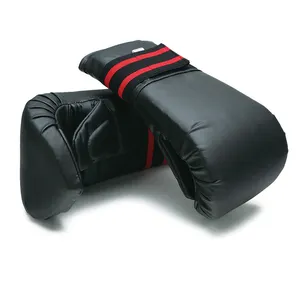 Guantes de boxeo de entrenamiento de cuero Pu con capas funcionales personalizadas