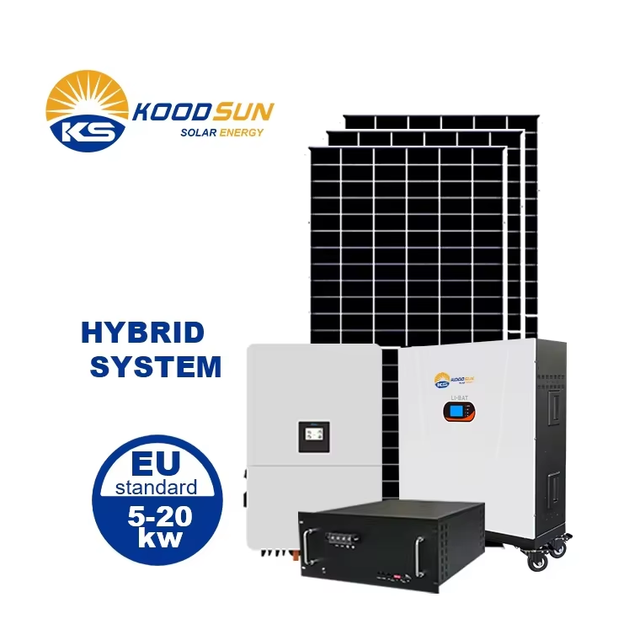 Solar System Kit 5Kwh 10Kwh 15Kwh 20Kwh 30Kwh With Solar Panels Battery and Inverter Complete Hybrid Solar Energy System