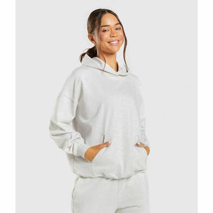 Sweats à capuche vintage lavés à l'acide pour femmes poids lourd 400g éponge logo personnalisé imprimé noir sweats à capuche lavés à l'acide surdimensionnés pour femmes - Product Image 1