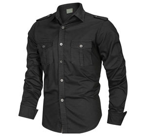 Chemises de travail unisexes à boutons personnalisés, résistant à l'usure, Protection du travail, été - Product Image 3